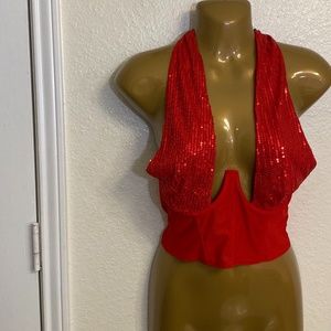 KimCine Curve crop top